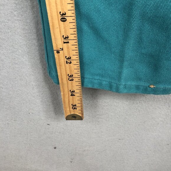 Vintage Jewells Classic Bottoms Jeans Jrs 11 Green Bareback Western High Waist - Picture 5 of 16